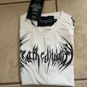 Breathe Divinity White and black gothic style t-shirt